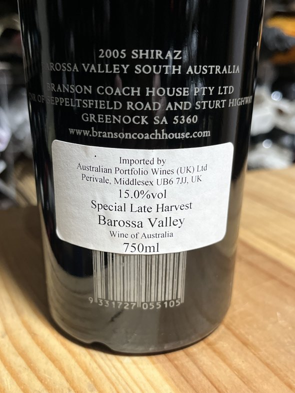 Branson Coach House, Greenock Rare Single Vineyard Shiraz, Barossa Valley