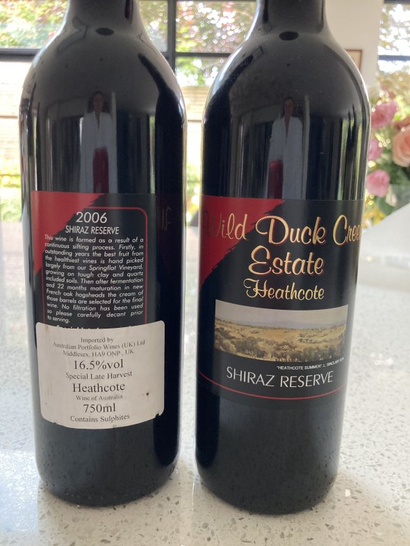 Wild Duck Creek Estate, Reserve Shiraz, Heathcote