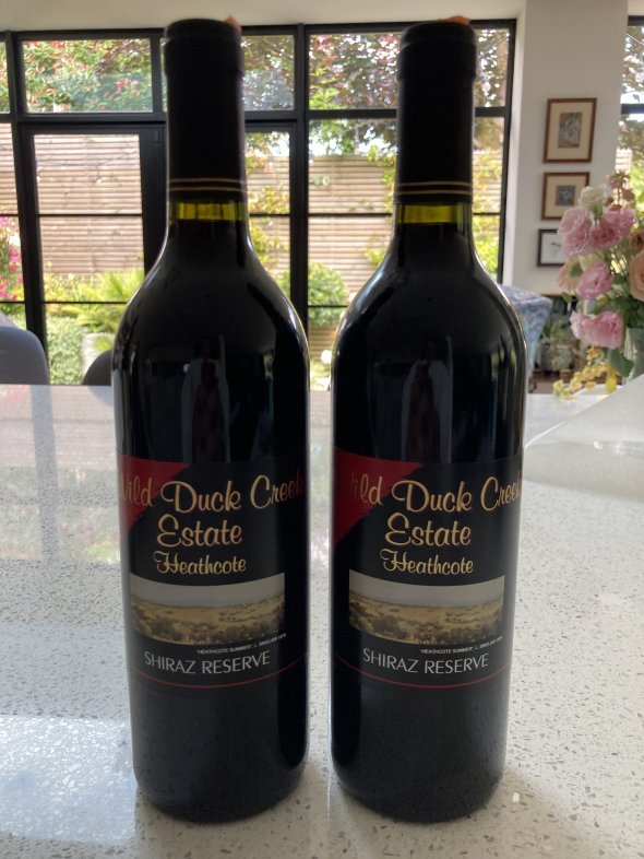 Wild Duck Creek Estate, Reserve Shiraz, Heathcote