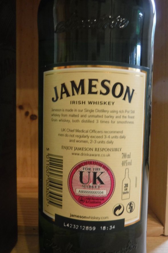 Jameson, Irish Blended Whiskey in original box