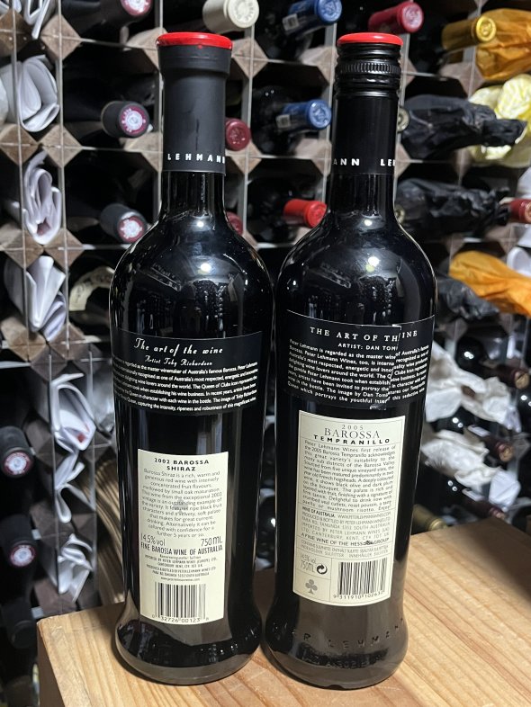Peter Lehmann, Barossa Shiraz (2002) & Barossa Tempranillo (2005)