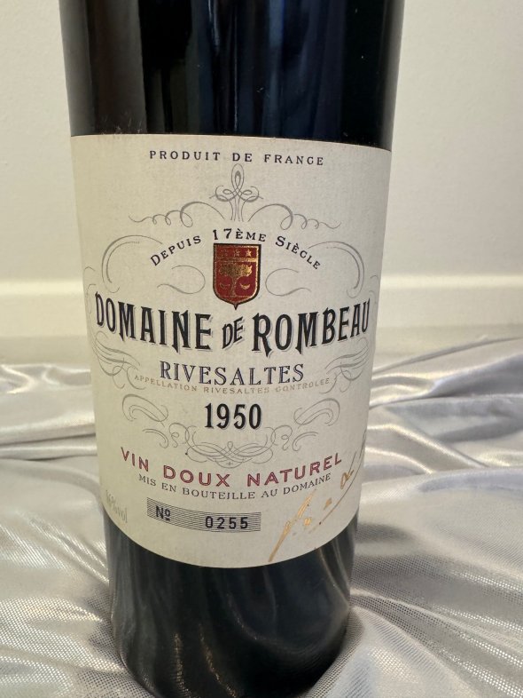 Domaine de Rombeau Rivesaltes, 1950