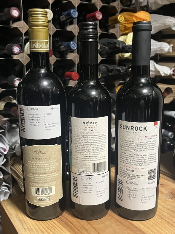 Canadian Okanagan Valley red trio: Nk'Mip, Sunrock, Blasted Church 2018,2021