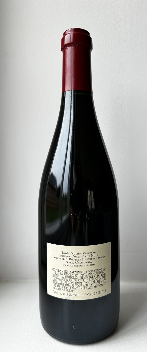 Aubert, Reuling Pinot Noir, Sonoma Coast