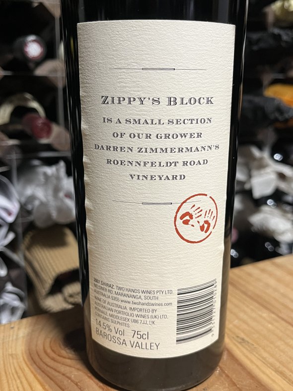 Two Hands, Zippy's Block Roennfeldt Road Shiraz, Barossa Valley