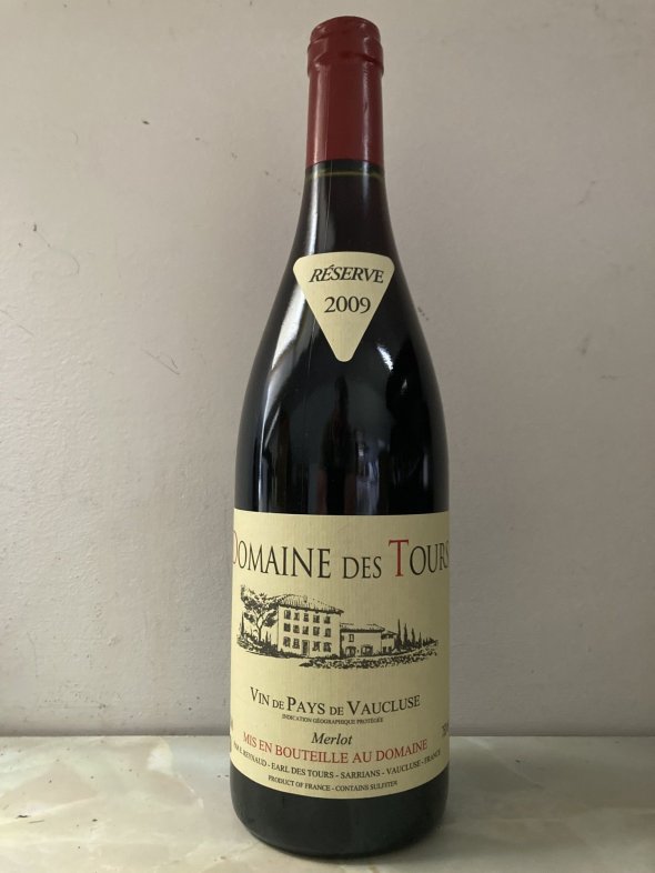 Merlot "Reserve" Domaine des Tours, Vin de Pays du Vaucluse