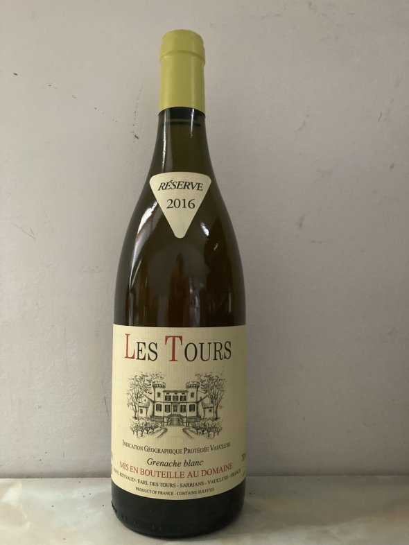Les Tours Blanc, C&ocirc;tes du Rh&ocirc;ne Blanc&lsquo; Reserve&rsquo; Ch&acirc;teau des Tours, Emmanuel Reynaud