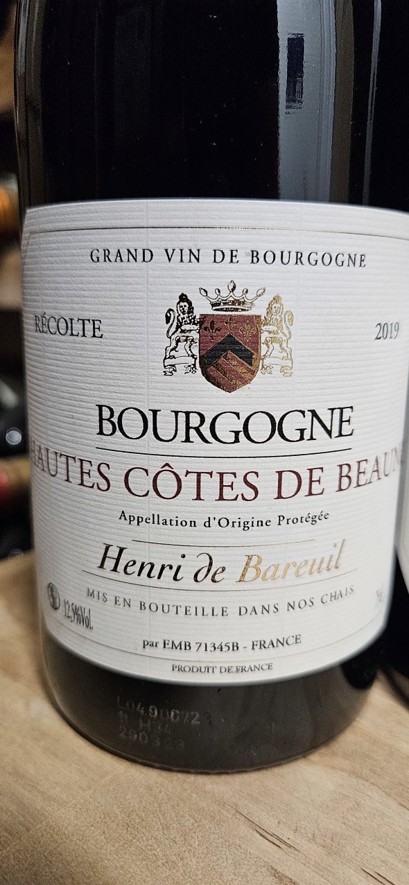 Henri de Bareuil Bourgogne Hautes C&ocirc;tes de Beaune 