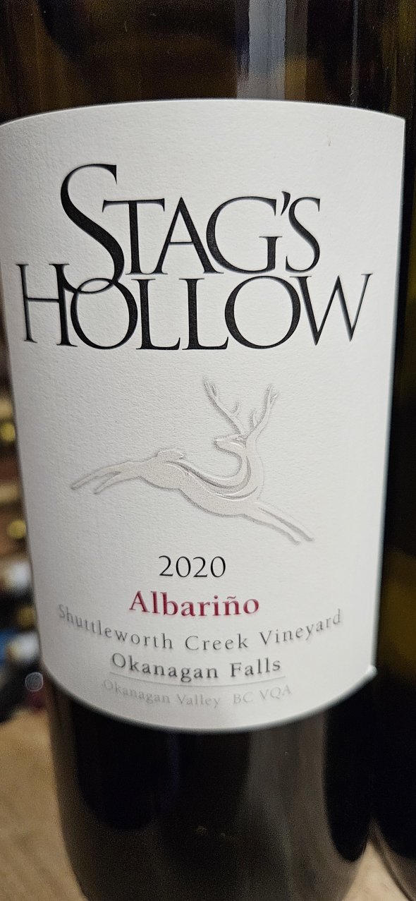 Stags Hollow Shuttleworth Creek Vineyard Albarino 