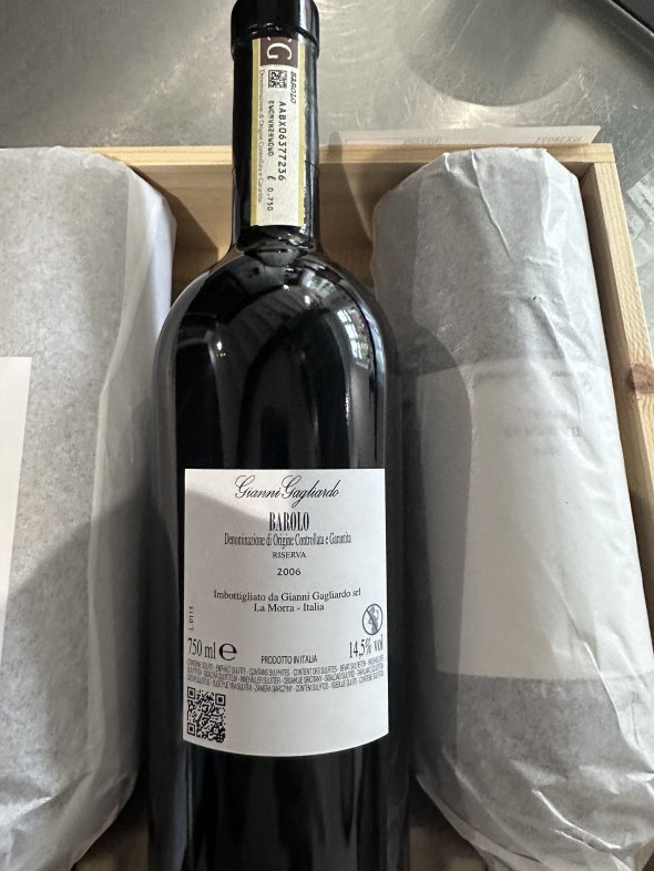 Gianni Gagliardo, Barolo riserva Preve