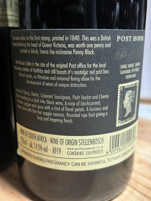 South African red trio: Post House Wines 2018/9