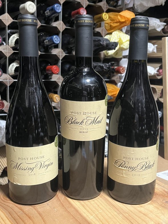 South African red trio: Post House Wines 2018/9