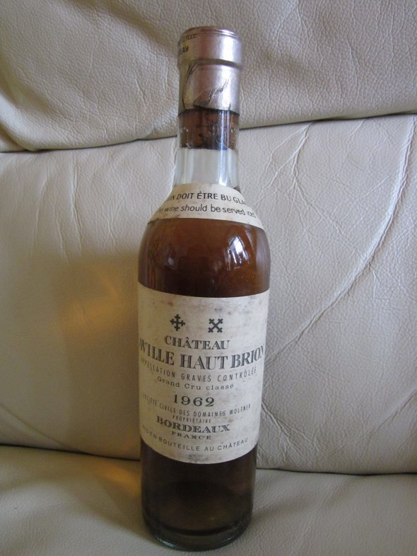 One Half Bottle of Chateau Laville Haut-Brion Cru Classe, Pessac-Leognan 1962