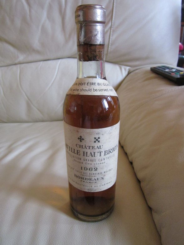 One Half Bottle of Chateau Laville Haut-Brion Cru Classe, Pessac-Leognan 1962