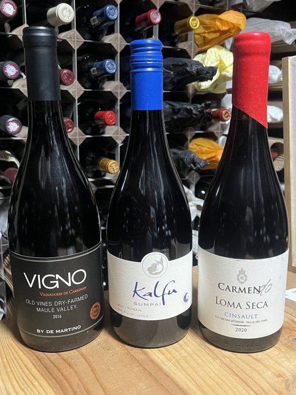 Chilean threesome: De Martino, Carmen, Ventisquero 2016/17/20