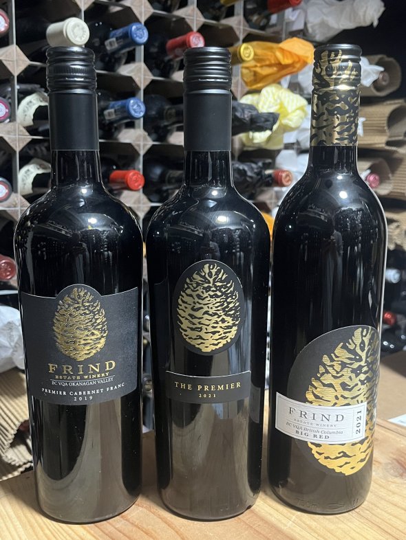 Canadian red trio: Frind Estate Winery, Okanagan Valley 2019/21