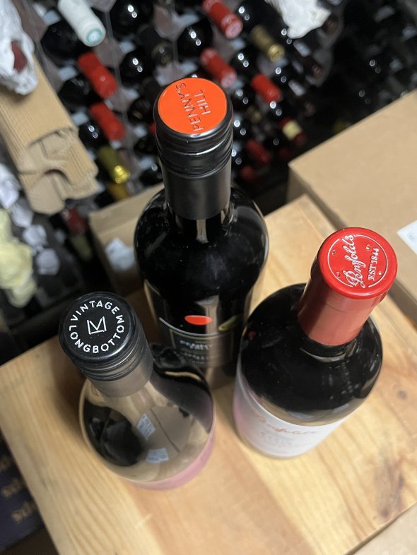 Aussie Red Trio: Penfolds, Penny's Hill, Vintage Longbottom 2019/2021
