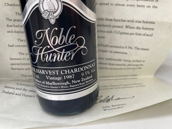 Hunters Noble Late Harvest Chardonnay 