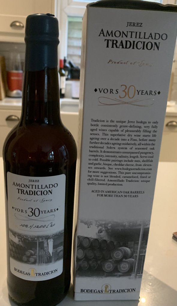 Tradicion, Amontillado Sherry VORS 30 Year
