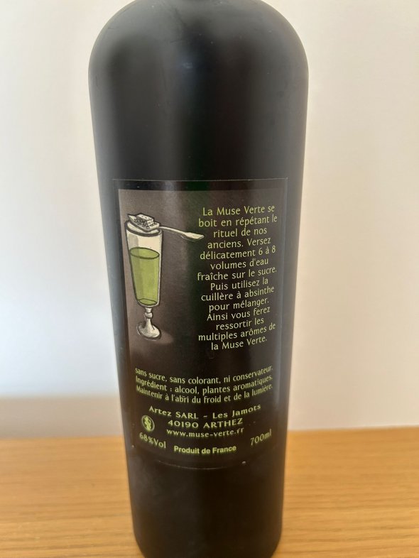 La Muse Verte, Absinthe