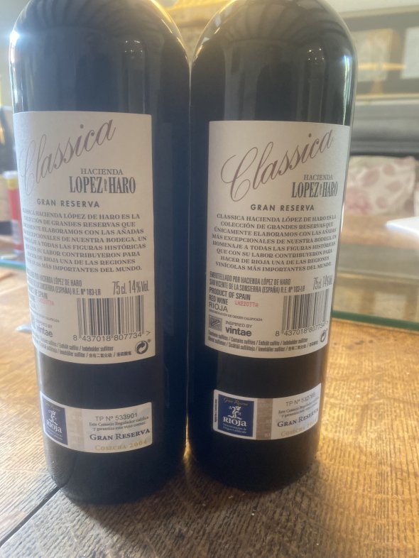 Classica Hacienda Lopez de Haro, Gran Reserva, Rioja