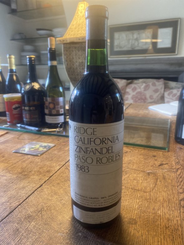 Ridge, Paso Robles Zinfandel, San Luis Obispo County
