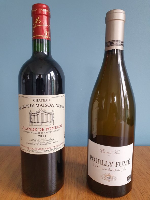 Lalande-de-Pomerol 75cl, 2014 + Pouilly-Fum&eacute; 75cl, 2020