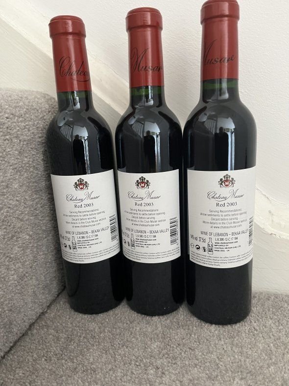 2003 (3 bottles) Chateau Musar, Red