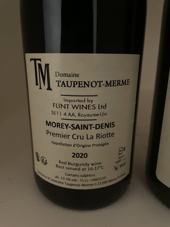 Domaine Taupenot-Merme, Morey-Saint-Denis Premier Cru La Riotte