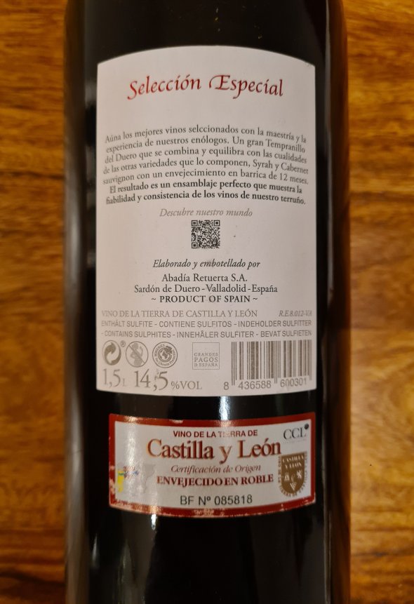 Abadia Retuerta, Seleccion Especial, Castilla y Leon