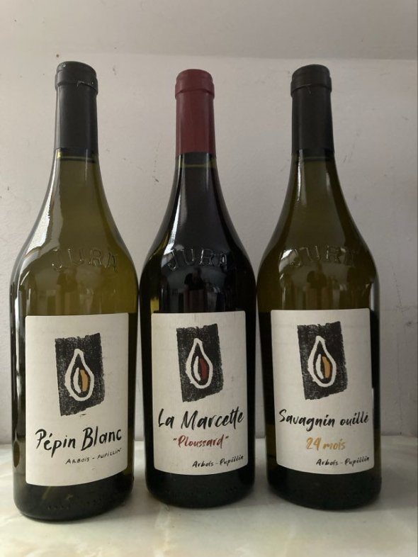 Ouill&eacute; 24 Months Savagnin 2021 - La Marcette Ploussard 2022 - Pepin Blanc Chardonnay 2022 Kevin Bouillet, ARBOIS