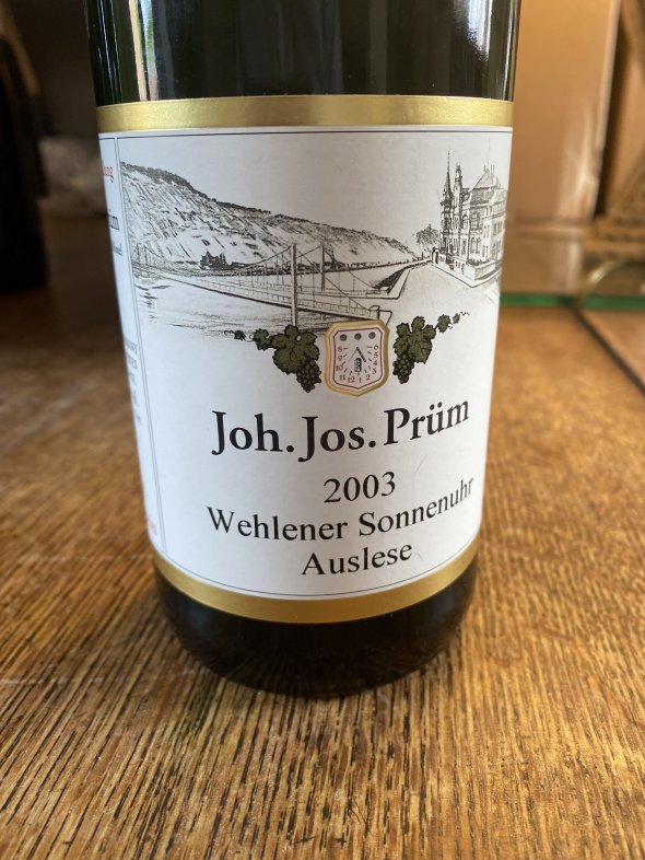 Joh Jos Prum, Wehlener Sonnenuhr Riesling Auslese, Mosel