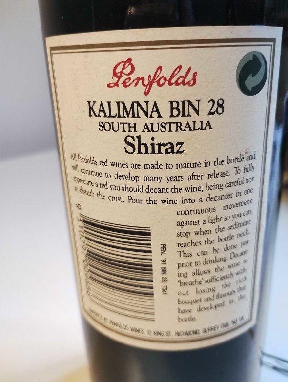 Penfolds, Bin 28 Kalimna Shiraz, South Australia