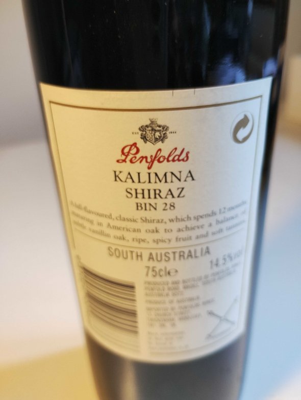 Penfolds, Bin 28 Kalimna Shiraz, South Australia