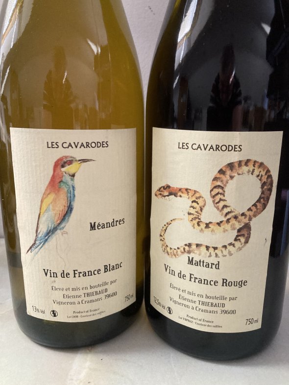 Chardonnay "M&eacute;andres" 2018 and "Mattard" 2022 Domaine des Cavarodes