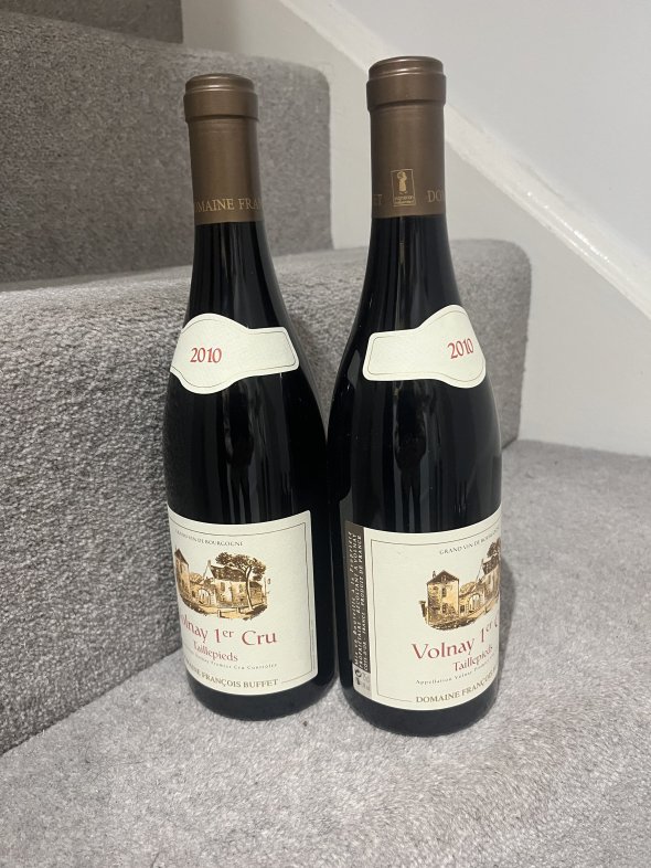 2010 (2 bottles) Domaine Francois Buffet, Volnay Premier Cru, Taille Pieds