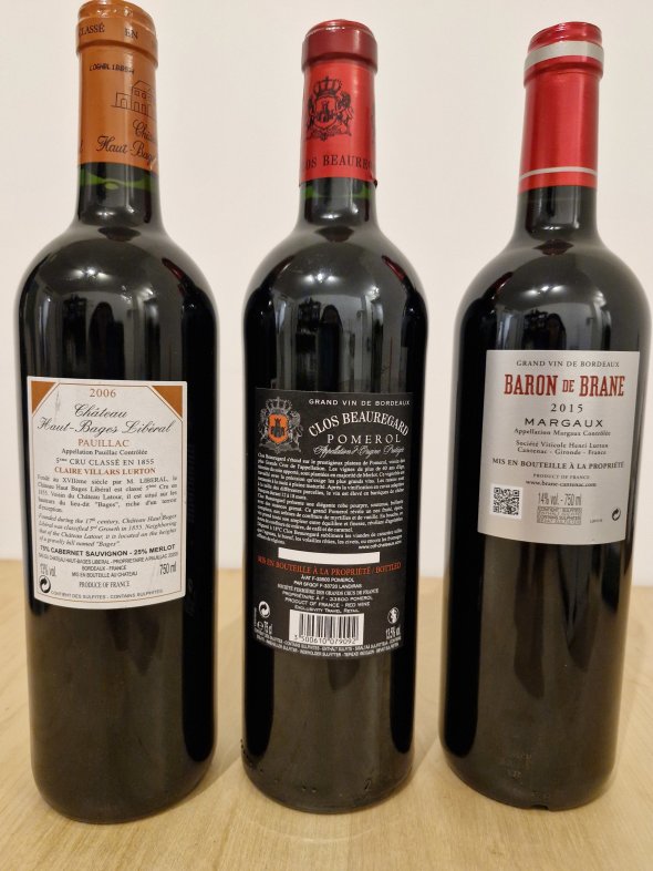 Mixed Bordeaux Trio
