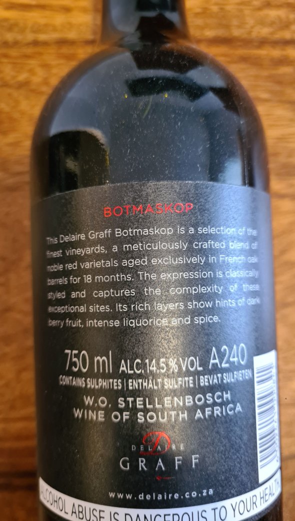 Delaire Graff, Botmaskop, Stellenbosch