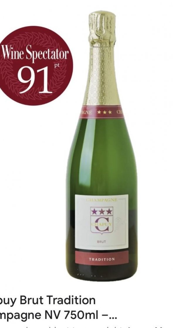Champagne Chapuy Tradition , Grand Cru Oger, NV, Cote des Blancs, parcel of 6x75cl