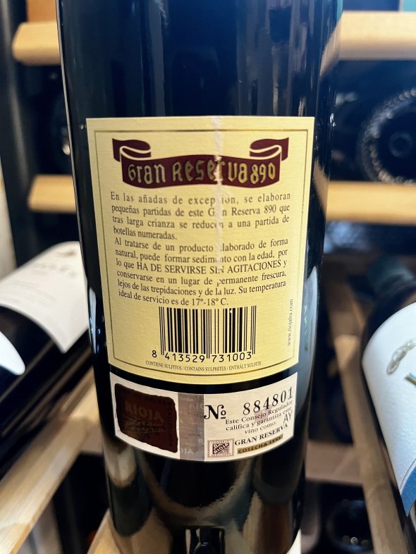La Rioja Alta, Gran Reserva 890, Rioja, 96 RP pts