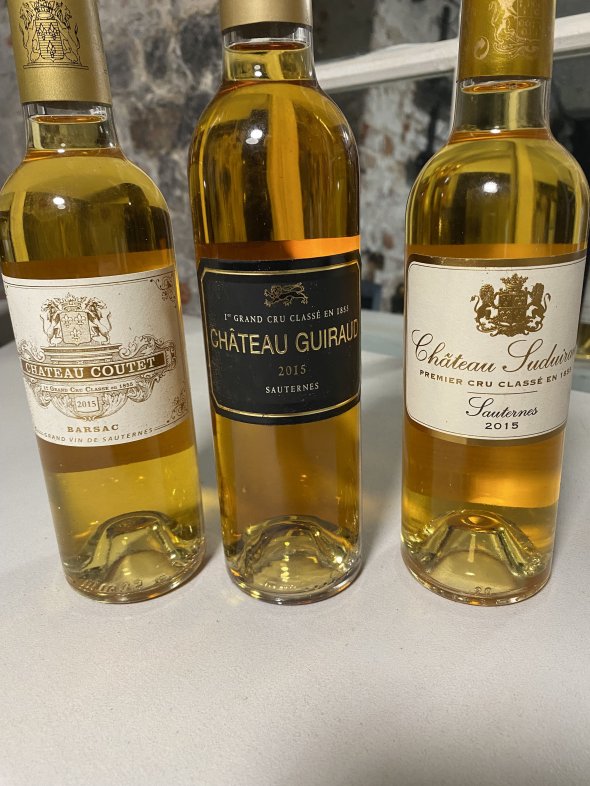 2015 Sauternes tasting comparison