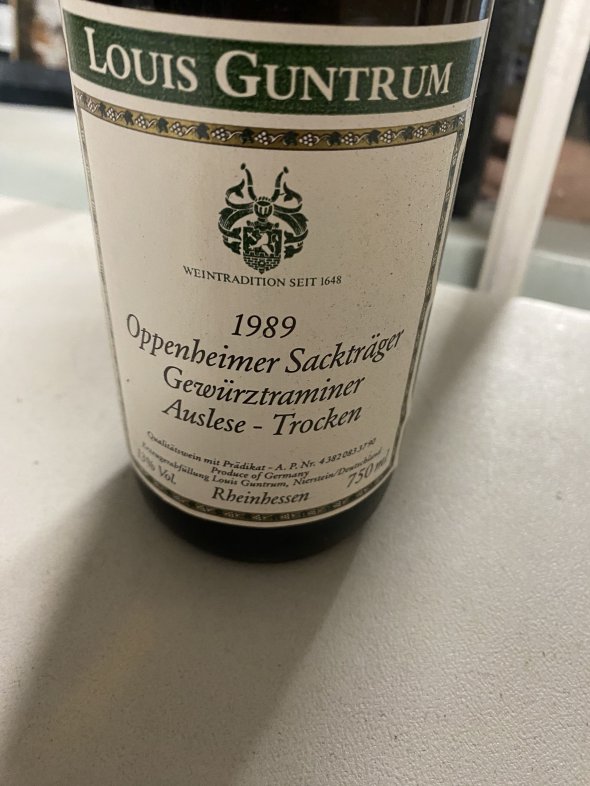 Louis Guntrum Oppenheimer Sacktr&auml;ger Gewurztraminer Auslese Trocken 