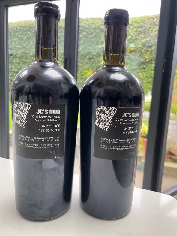 JC's Own, Greenock Shiraz, Barossa Valley