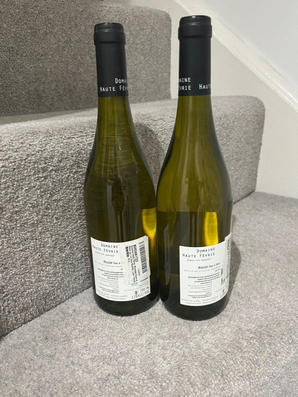 2023 (2 bottles) Domaine Haute Fevrie, Muscadet Sevre et Maine, Sur Lie