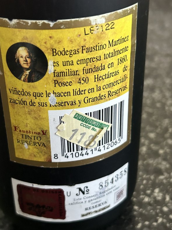 Faustino, V Reserva, Rioja