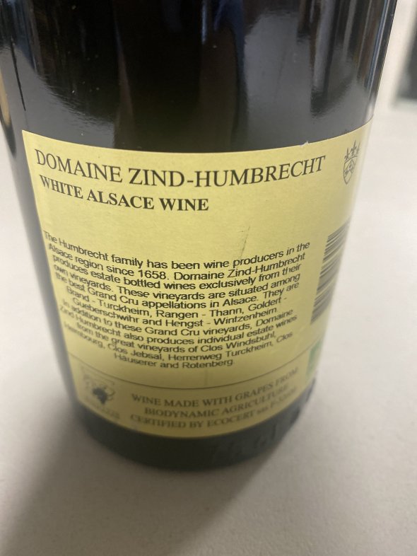 Domaine Zind Humbrecht, Clos Jebsal Pinot Gris Vendanges Tardives