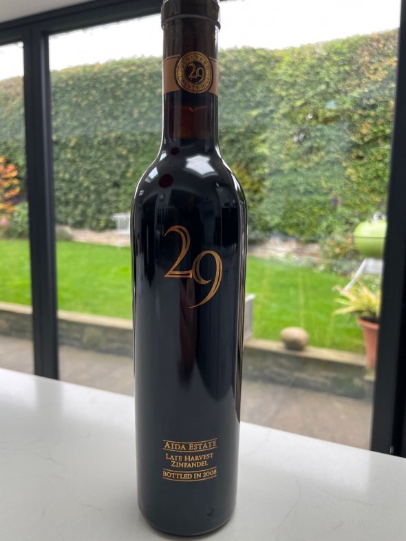 Vineyard 29, Aida Estate Late Harvest Zinfandel, Napa Valley