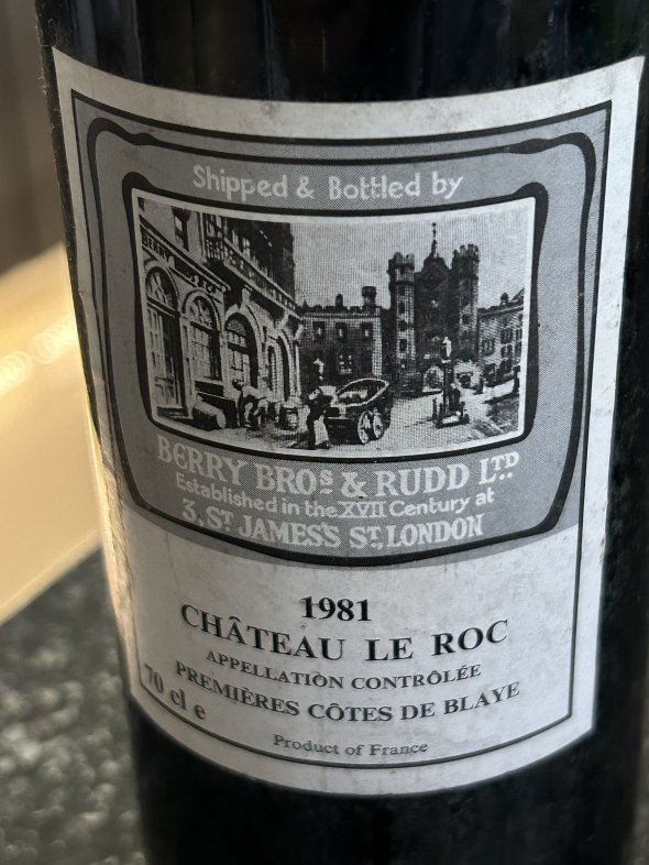 Chateau le Roc 1981 and Claret Bordeaux 1989