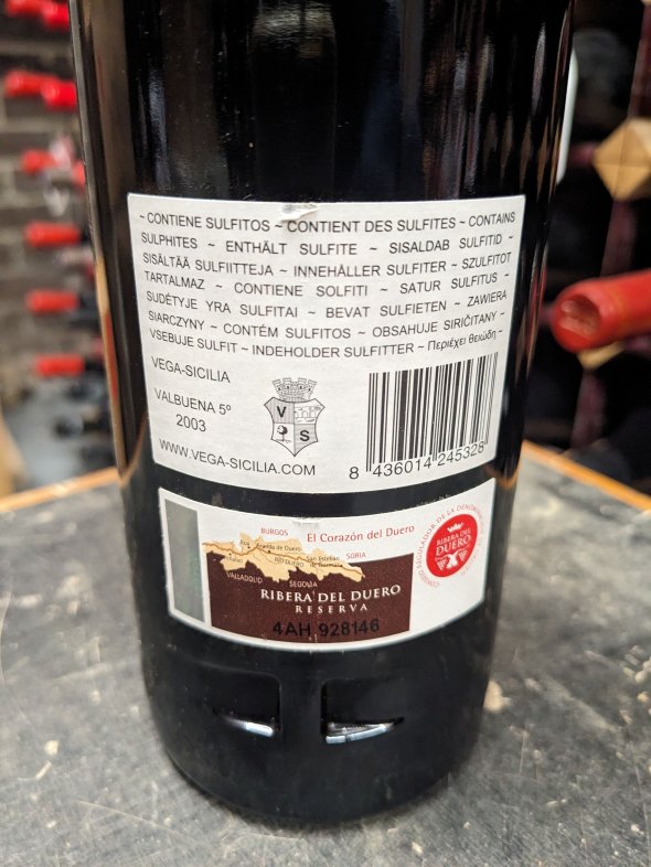 Vega Sicilia, Valbuena 5.&deg;, Ribera del Duero DO