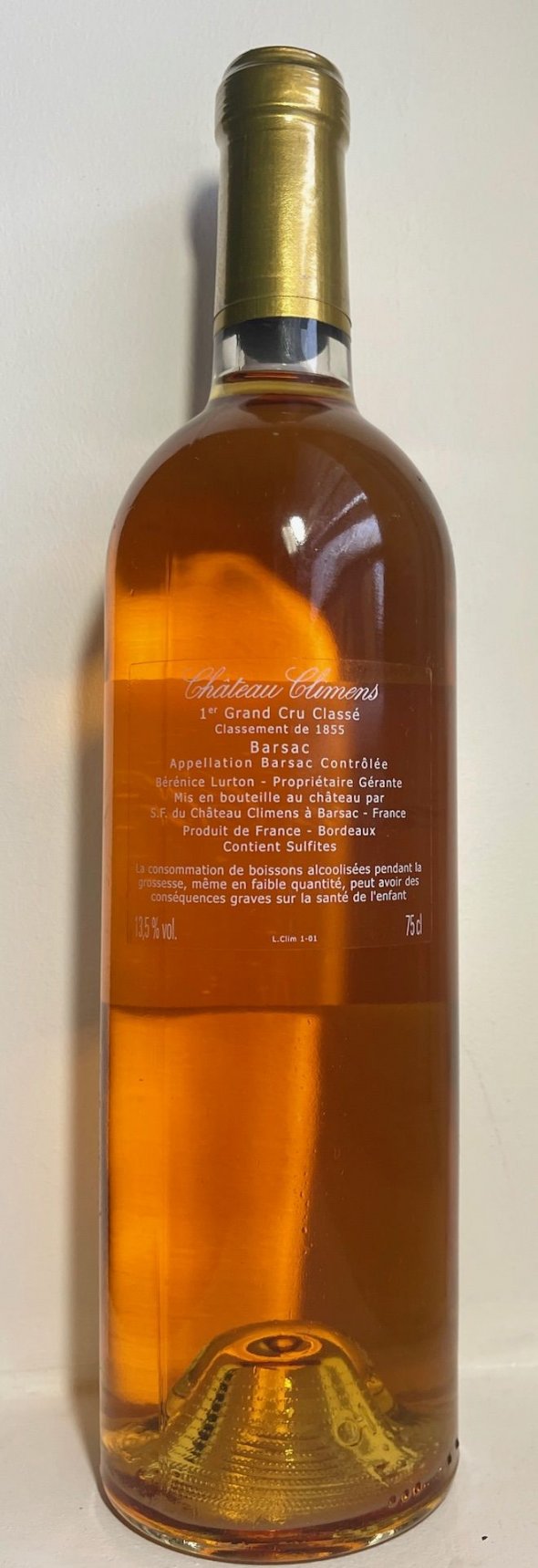 Chateau Climens Premier Cru Classe, Barsac